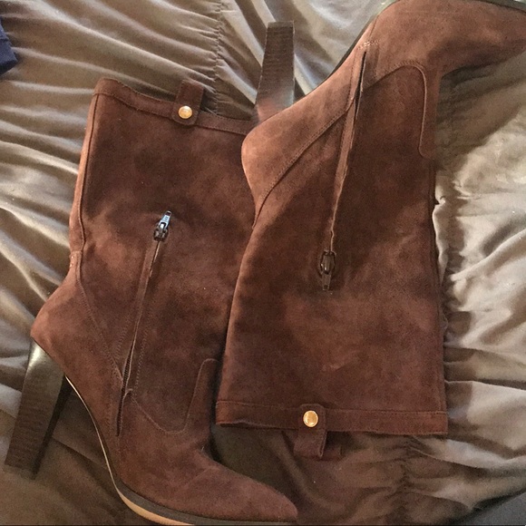 Tommy Hilfiger suede mid calf boots - Picture 8 of 8